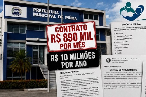 Contrato milionário da Educação Especial em Piúma é alvo de denúncias e investigação do MPES
