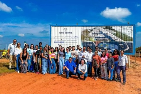 Futuro do Setor Portuário, alunos de Logística visitam as obras do Porto Central em Presidente Kennedy
